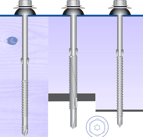 Fibre cement Baz fixings