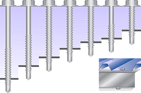 Light section screws