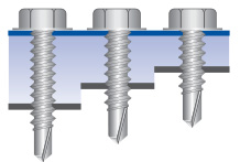 Small light section screws